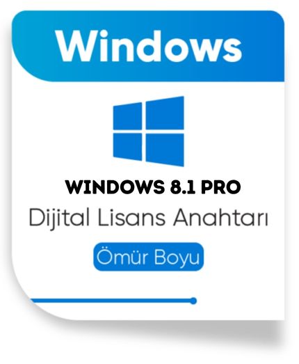 Windows 8.1 Pro Dijital Lisans Key OEM (Anında Teslimat)