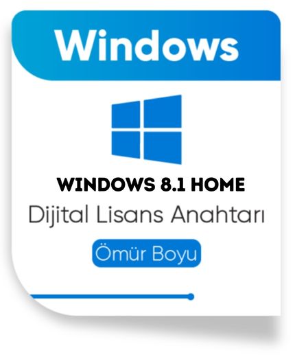 Windows 8.1 Home Dijital Lisans Key OEM (Anında Teslimat)