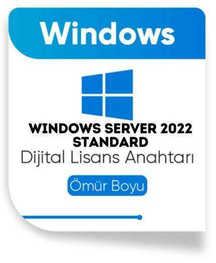 Windows Server 2022 Standard Dijital Lisans Key (Anında Teslimat)
